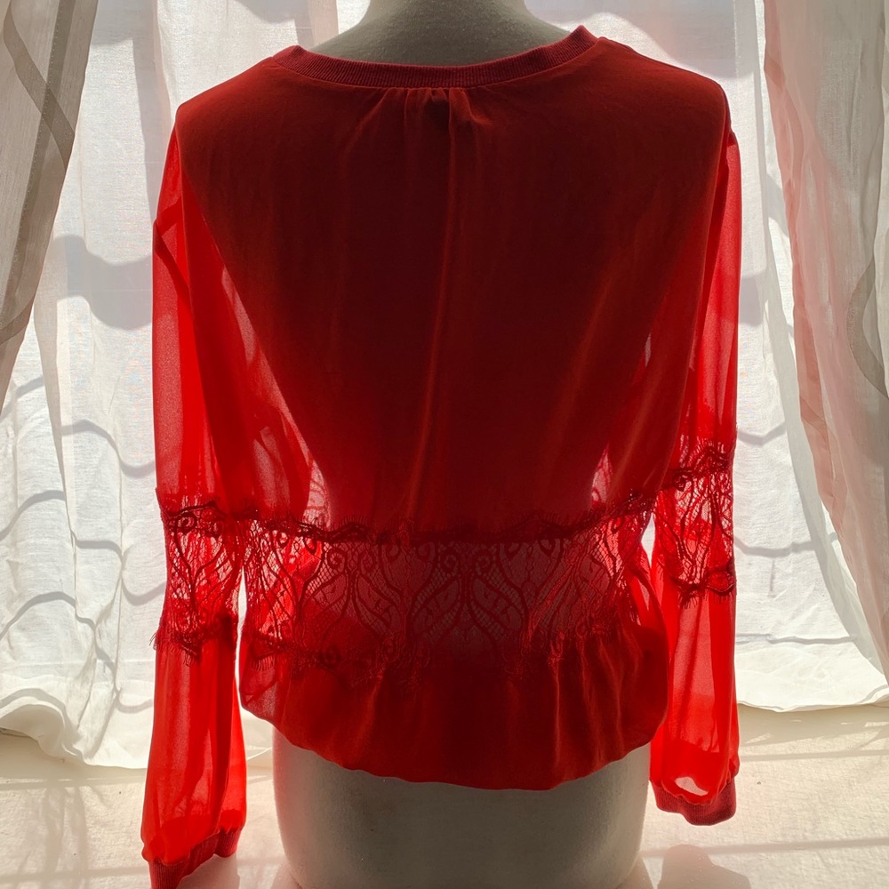 Red blouse